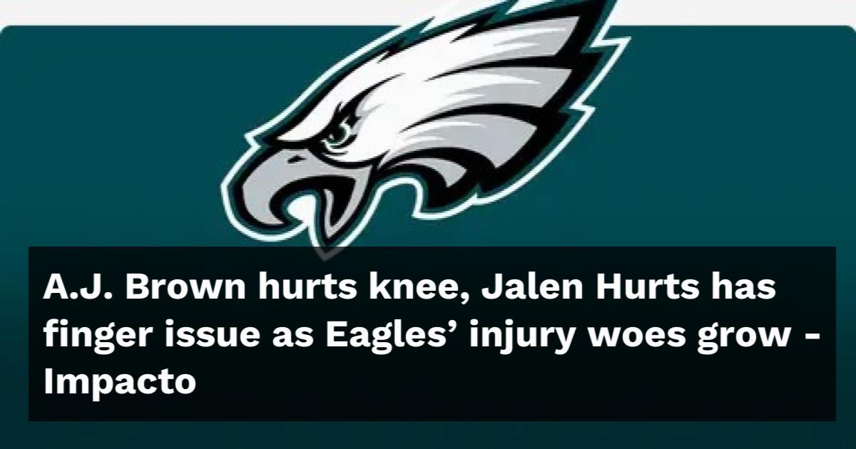 A.J. Brown Hurts Knee, Jalen Hurts Has Finger Issue As Eagles' Injury ...