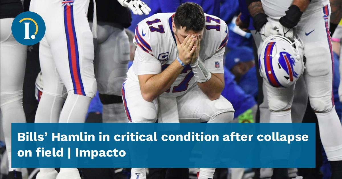 Bills' Hamlin in critical condition after collapse on field