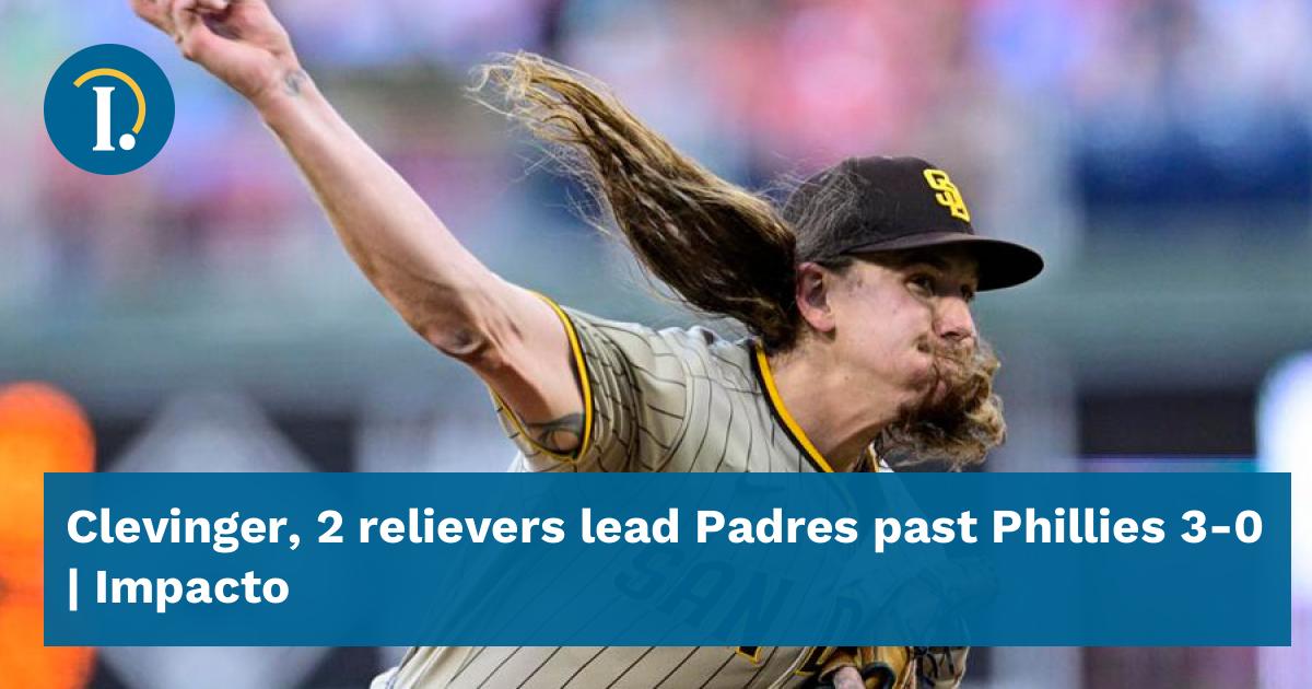 Clevinger 2 Relievers Lead Padres Past Phillies 3 0 Impacto