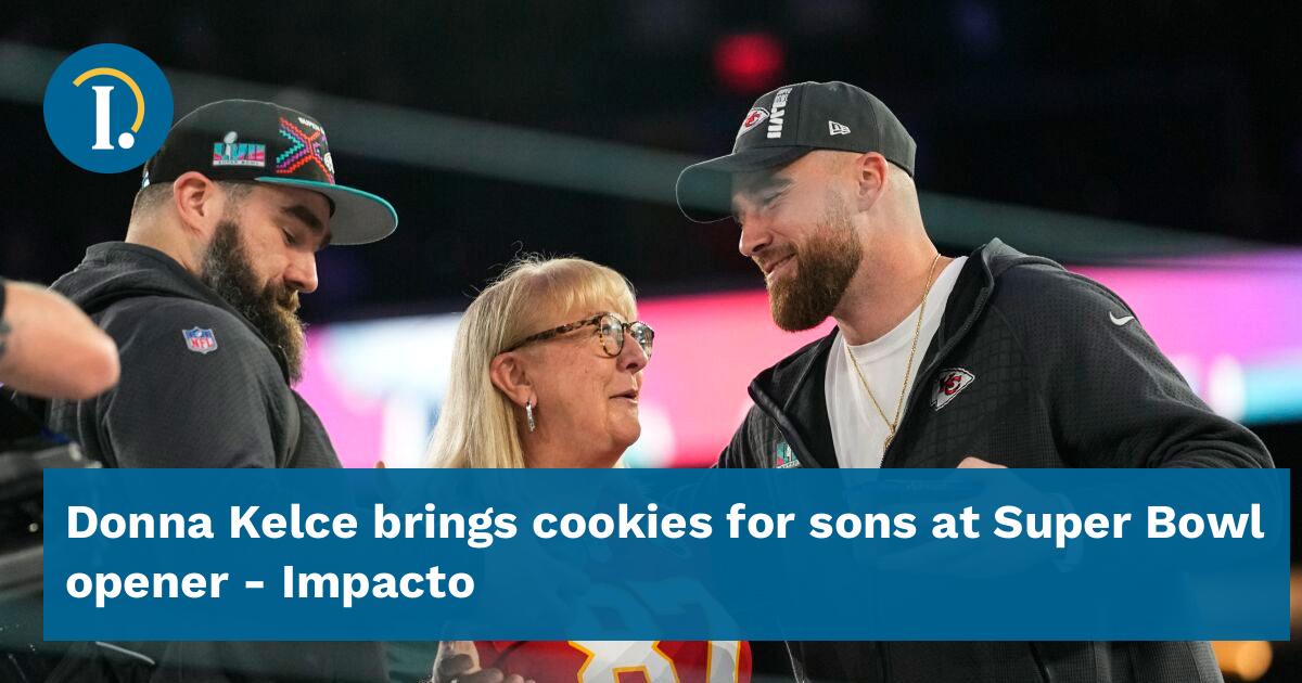 Donna Kelce Brings Cookies for Sons Jason, Travis at Super Bowl