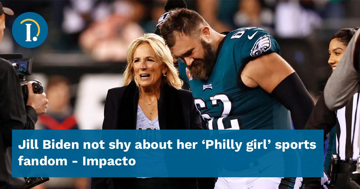 Jill Biden not shy about her 'Philly girl' sports fandom - WHYY
