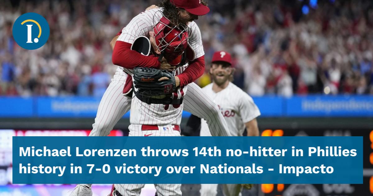 Michael Lorenzen throws no-hitter in Phillies' win over Nationals