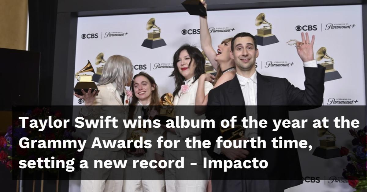 Taylor Swift Wins Album Of The Year At The Grammy Awards For The Fourth ...