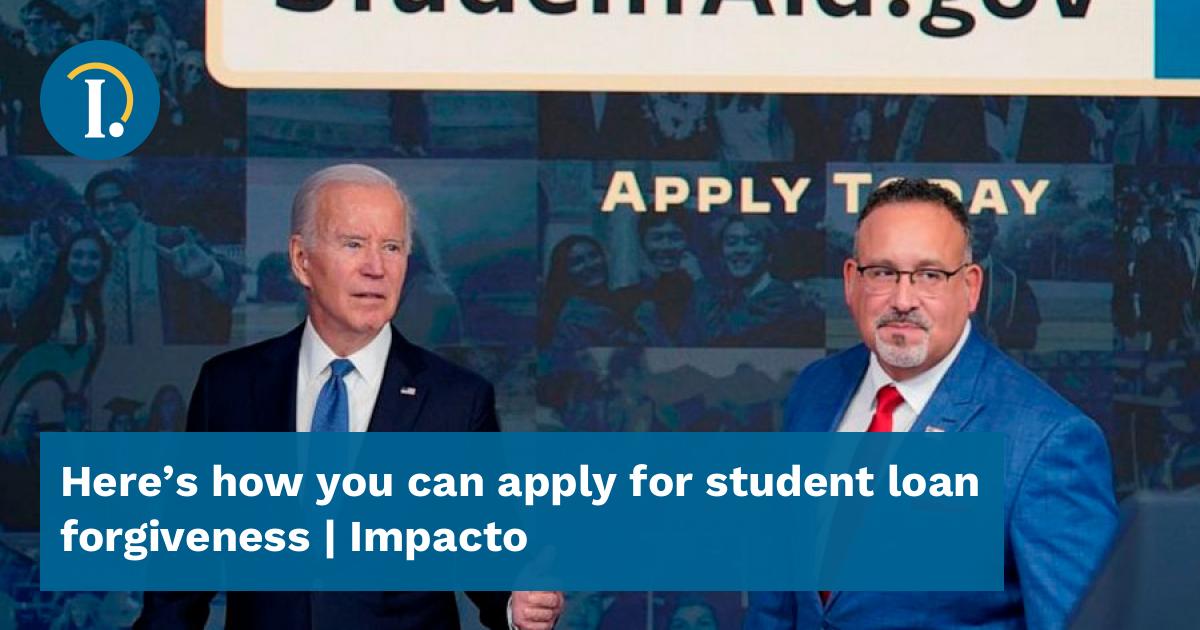 Here's how you can apply for student loan Impacto