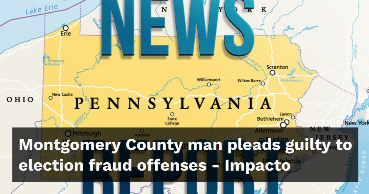 Montgomery County man pleads guilty to election